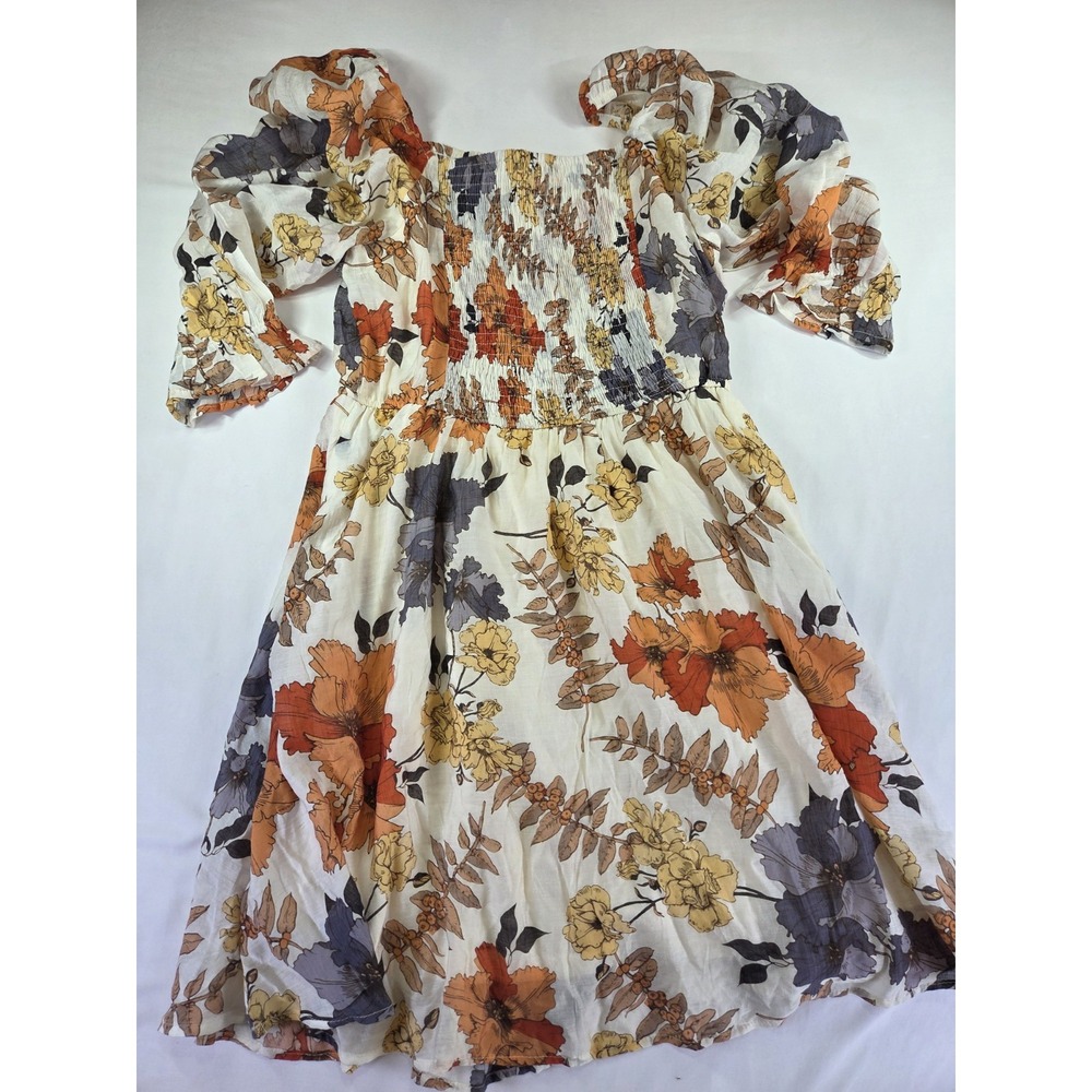 Hayden Los Angeles Women's Maxi Dress Floral Print, Square Neck, Smocked